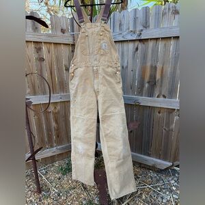 Carhartt Brown Bib Overalls